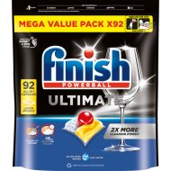 Капсулы для посудомоечной машины Finish Powerball Ultimate AIO, лимон, 92 шт
