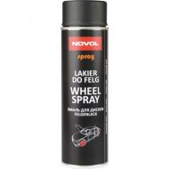 Лак для дисков «Novol» Wheel Spray, Черный Матовый, 34122, 500 мл