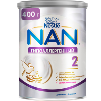 

Смесь "NAN"(г/ал.2,д/диет.пит.с 6м.)400г