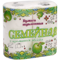

Туал.бумага"СЕМЕЙНАЯ"(двух-ная 4 р,ябл)