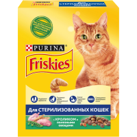 

Корм "FRISKIES" (д/ст.к,крол/овощ) 300г