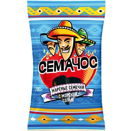 Семечки подсолнечника Семачос с солью, 200 г
