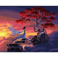 Алмазная живопись «Darvish» Девушка у дерева, Фэнтези, DV-9516-10, 20х30 см