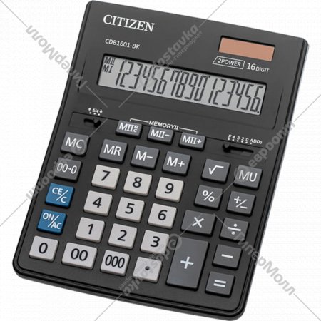Калькулятор настольный «Citizen» 16 разрядов, CDB1601-BK