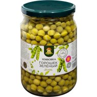 Горошек зеленый кон­сер­ви­ро­ван­ный «Юнона» из мозговых сортов, 680 г