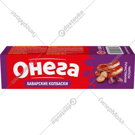 Чипсы «Онега» со вкусом баварских колбасок, 90 г