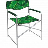 Кресло складное «Ника» Привал, КС3, тропические листья на темном