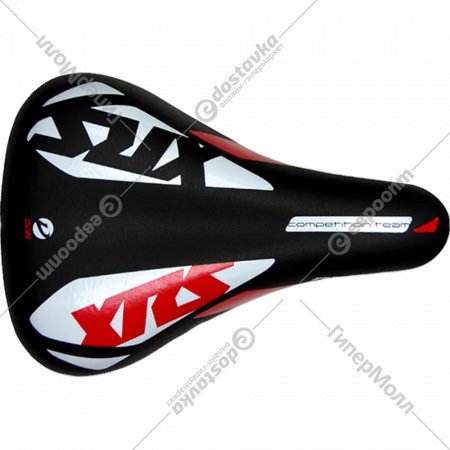 Сиденье велосипедное «DDK» XRS 1212A, черный/белый/красный
