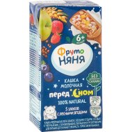 Каша молочная Фруто Няня перед сном, 5 злаков с лесными ягодами, 0.2 л