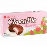 Печенье «Lotte Choco Pie» со вкусом клубники, 168 г