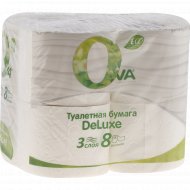 Туалетная бумага «Ova» 3 слоя, 8 рулонов