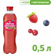 На­пи­ток га­зи­ро­ван­ный «Свя­той Ис­точ­ни­к» со вкусом лесных ягод, 0.5 л