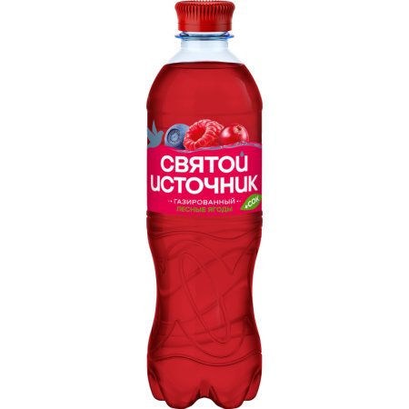На­пи­ток га­зи­ро­ван­ный Свя­той Ис­точ­ни­к со вкусом лесных ягод, 0.5 л