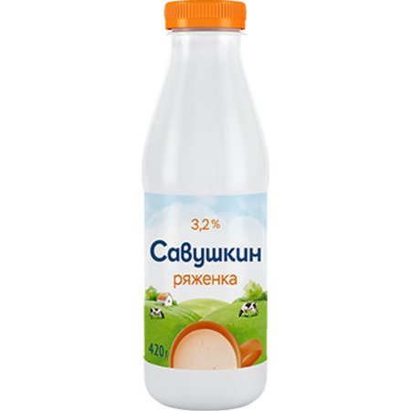 Ряженка «Савушкин» 3.2 %, 0.42 кг