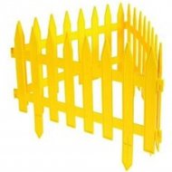 Забор декоративный «Gardenplast» Gotika, 50212, желтый, 3.1 м, 7 шт