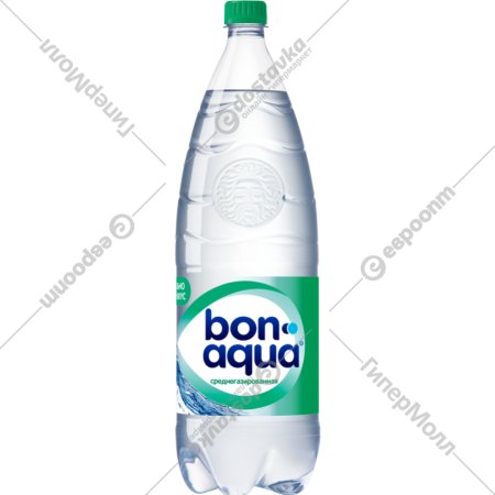 Вода питьевая «Bonaqua» среднегазированная 2 л.