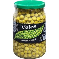 Горошек зеленый кон­сер­ви­ро­ван­ный Veles из мозговых сортов, 680 г