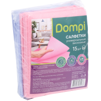 

Салфетки "DOMPI" вискозные (30х24) 15 шт