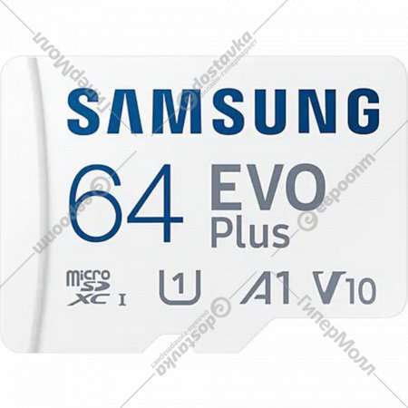 Карта памяти «Samsung» MicroSD, EVO Plus 64GB, MB-MC64KA/RU