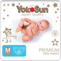 

Подг."YOKOSUN"(Prem.M,5-10 кг)62шт