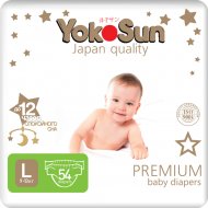 Подгузники детские «YokoSun» Premium, размер L, 9-13 кг, 54 шт