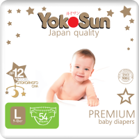 

Подг."YOKOSUN"(Prem.L,9-13кг)54шт