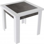Раздвижной стол «ТриЯ» Хьюстон 3, ателье темный/белый, 790х790 мм