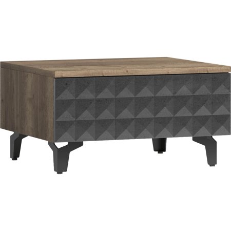 Стол-консоль Сенира Shtabe Simple 7001 Эко, графит/дуб веллингтон/черный