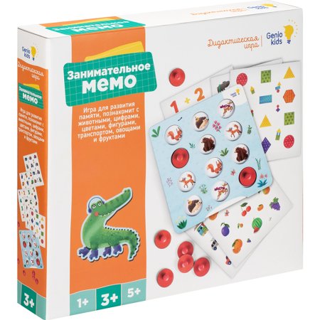 Игра настольная обучающая Genio kids Занимательное мемо, WZM