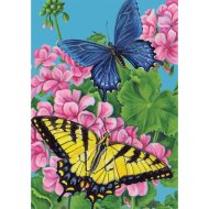 Набор для рисования «Darvish» по номерам, Бабочки в цветах, DV-9519-14, 30х20 см