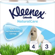 Туалетная бумага «Kleenex» Cottonelle Natural Care, 4 шт