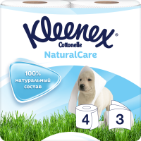 

туал.бум.Kleenex Cot.Nat.Care 3сл. 4рул.