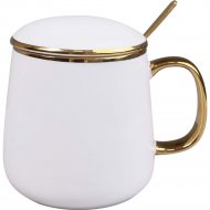Чашка «AksHome» Moonshine, белый/золото, 12х9х19.5 см