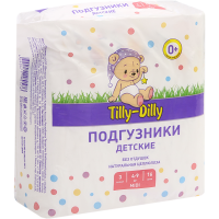 

Подгузники "TILLY-DILLY"р.3(4-9 кг) 16шт