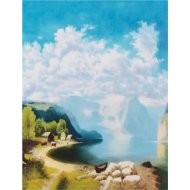 Набор для рисования «Darvish» по номерам, Горное озеро, DV-9520-10, 40х30 см
