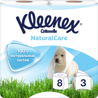 

Туалет.бум.Kleenex Cot.Nat.Care 3сл.8рул