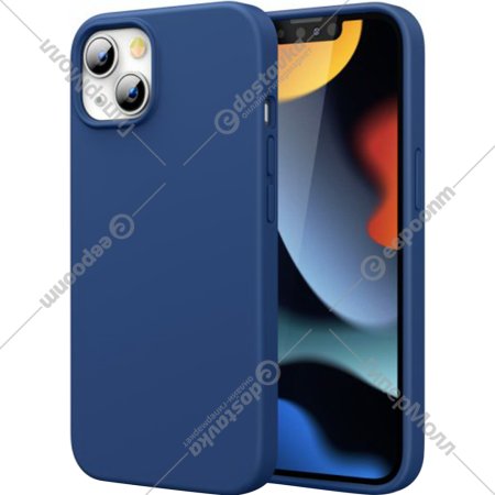 Чехол для телефона «Ugreen» Liquid Silicone Case, для iPhone 13, LP544, 80674, navy blue