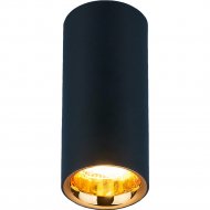 Точечный светильник «Elektrostandard» DLR030 12W 4200K, черный матовый/золото