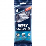 Станок бритвенный одноразовый «Derby» 2, 2 лезвия, с плавающей головкой, в пакете, 5 шт