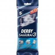 Станок бритвенный одноразовый «Derby» Samurai 3, 3 лезвия, в пакете, 5 шт