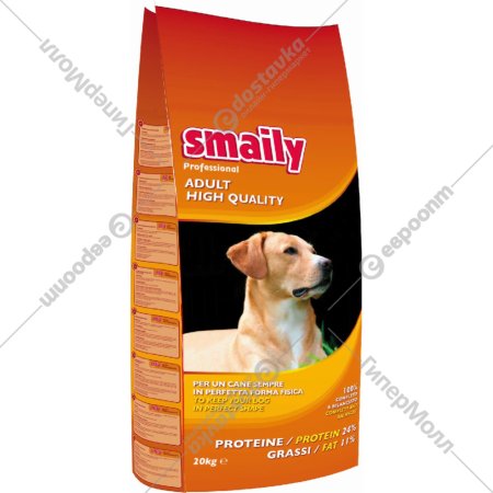 Корм для собак «Smaily» Professional High Quality, для взрослых всех пород, 20 кг