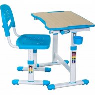 Комплект детской мебели «FunDesk» Piccolino, парта+стул, голубой