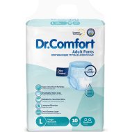 Впитывающие подгузники-трусы для взрослых «Dr.Comfort» Jumbo Adult Pant, Large-10, 10 шт