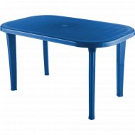 Стол пластиковый «Ellastik Plast» Овальный 136x82x74, синий