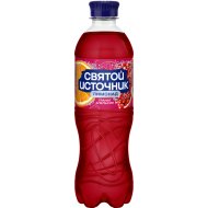 На­пи­ток сильнога­зи­ро­ван­ный «Свя­той Ис­точ­ни­к» со вкусом граната и апельсина, 0.5 л