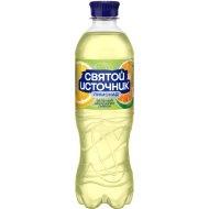 На­пи­ток сильнога­зи­ро­ван­ный «Свя­той Ис­точ­ни­к» со вкусом мандарина и лимона, 0.5 л