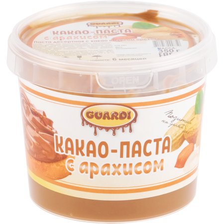 Паста десертная «Guardi» с какао и арахисом, 350 г