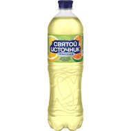 На­пи­ток сильнога­зи­ро­ван­ный «Свя­той Ис­точ­ни­к» со вкусом зеленого мандарина и лимона, 1 л