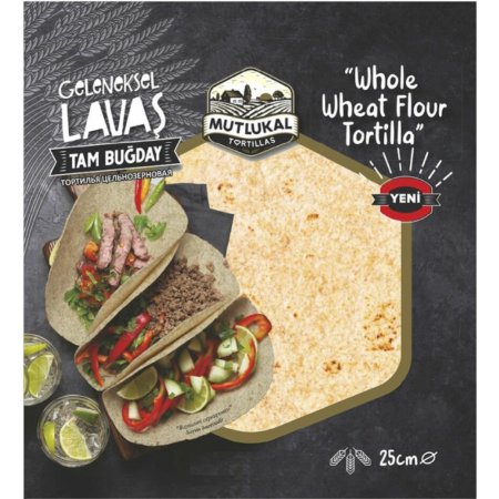 Тортилья пшеничная Mutlukal цельнозерновая, 240 г