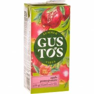 Напиток с добавлением сока «Gustos» яблоко-гранат, 1 л